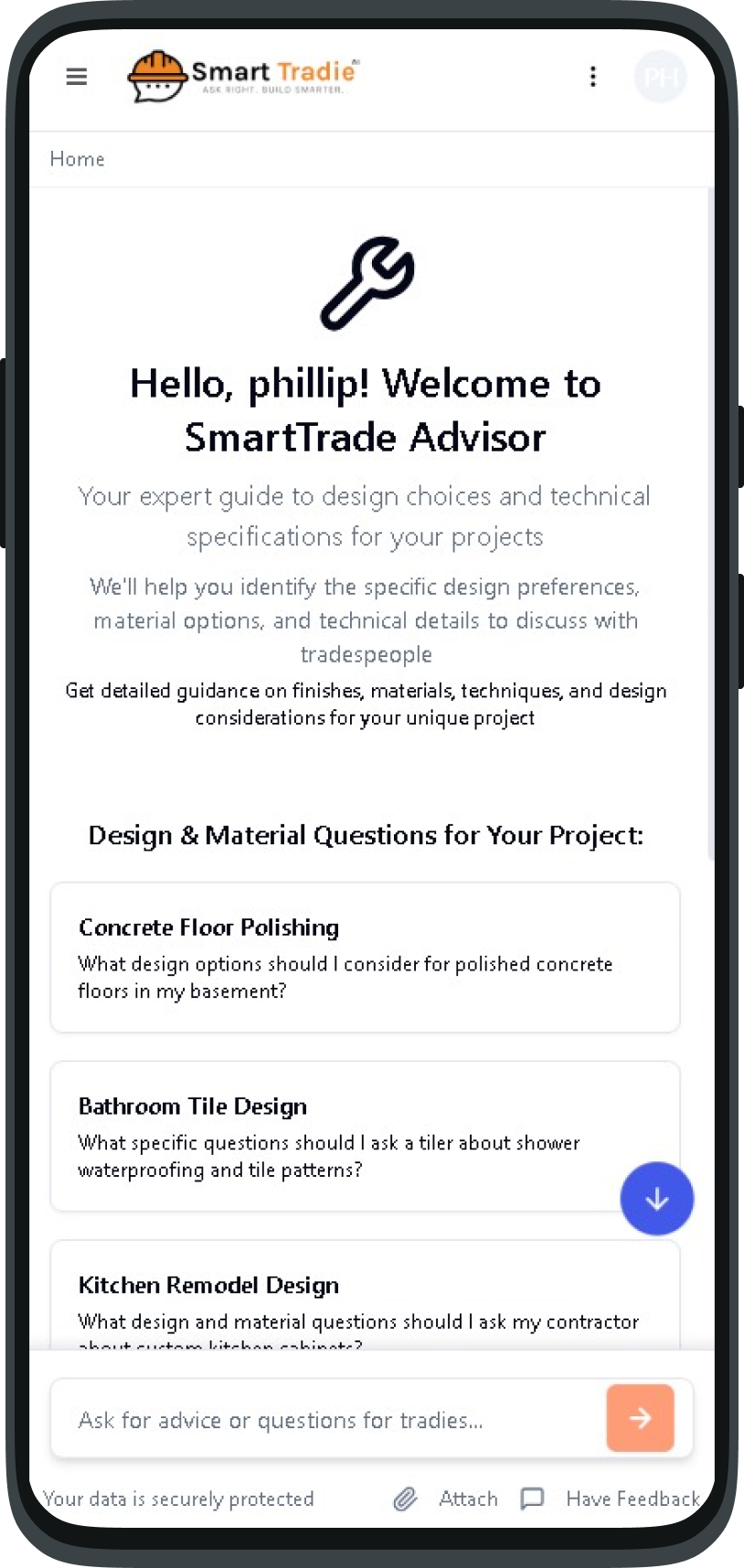 Smart tradie helps find the right tradie for your next project.