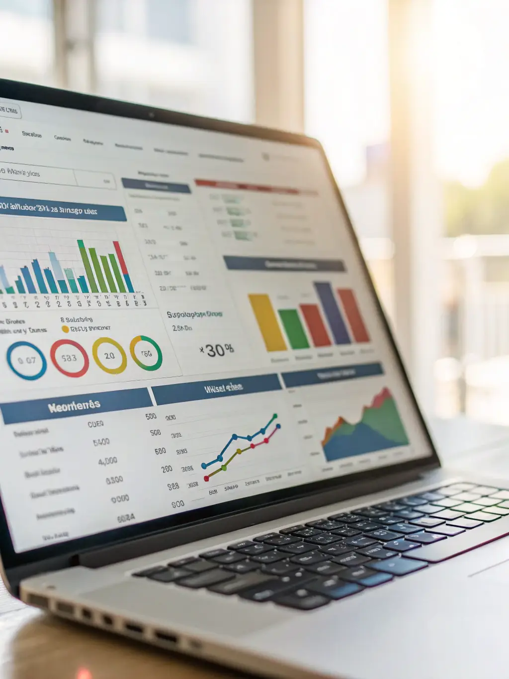A visual representation of a budget management dashboard within the Smart Tradie platform, showing expenses, income, and budget tracking.
